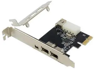 FOR PCIe X1 4 Ports Firewire 4pin 9pin Expansion Card PCI Express 1394B 1394A VIA VT6315 Chipset Adapter PCI-E 1X to 1394 Soundcard