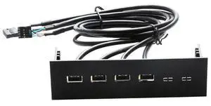 FOR PC computer front panel with 4 ports USB2.0 ports 60cm USB cable 5.25 front bay