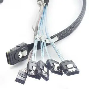 FOR MINI SAS SFF- 8087 To 4 Ports SATA Server High-speed Con tion Cable