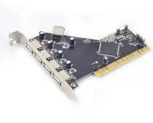 FOR PCI to 4 Ports External + 1 Port Internal USB 2.0 Expansion Card Chipset for