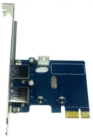 FOR PCI-E USB 3.0 Expansion Card PCI Express x1 to 2 Ports USB 3.0 Adapter