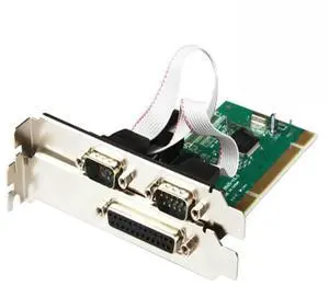 FOR Combo 2 DB-9 Serial (RS-232) + 1 DB-25 Parallel Printer (LPT1) Ports PCI Controller Card 9865 chip Industrial Multiport Serial