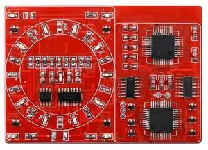 FOR DIY For Electronic Welding Projects- Lucky Turntable LED Light With Patch Components Soldering Skill Practice Kit FOR DIY For Electronic Welding Projects- Lucky Turntable LED Light With Patch Components Soldering Skill Practice Kit