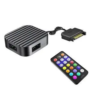 FOR RGB Remote Controller 5V 3Pin ARGB Controller SATA Interface Extension Cable HUB Mini Adapter For PC Fans LED Strips FOR RGB Remote Controller 5V 3Pin ARGB Controller SATA Interface Extension Cable HUB Mini Adapter For PC Fans LED Strips