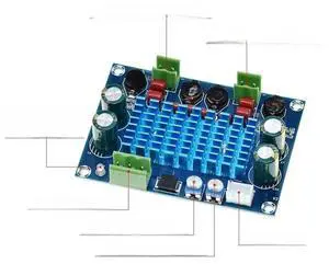 FOR XH-M572 TPA3116D2 2X120w High Power Digital HIFI Power Amplifier Board Chassis 5V 24V 28V 120W Input Ports Dedicated Plug-I FOR XH-M572 TPA3116D2 2X120w High Power Digital HIFI Power Amplifier Board Chassis 5V 24V 28V 120W Input Ports Dedicated Plug-I