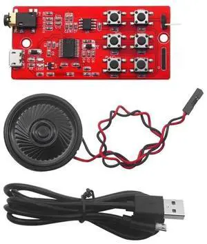 FOR YX5200-24SS MP3 Voice Module With TF Card Solt +Speaker+Micro USB UART Port For & Pi Projects DIY Kit FOR YX5200-24SS MP3 Voice Module With TF Card Solt +Speaker+Micro USB UART Port For & Pi Projects DIY Kit