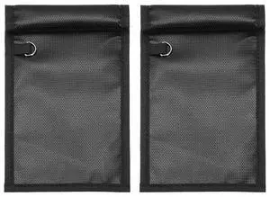 FOR RFID Protected Faraday-Bag For Phone And Car Key Storage- Fireproof Waterproof Design(10.4 X 4.8 Inch), Black FOR RFID Protected Faraday-Bag For Phone And Car Key Storage- Fireproof Waterproof Design(10.4 X 4.8 Inch), Black