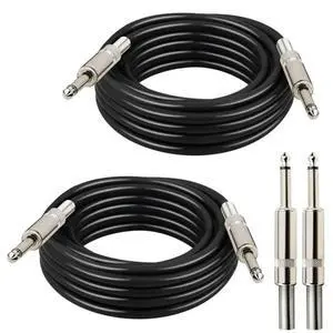FOR Audio For Audio Amplifier Speaker Wire Cord 2Pcs 1/4" 1/4 Inch TS Male Speaker Cable 10Ft DJ/PA Instrument FOR Audio For Audio Amplifier Speaker Wire Cord 2Pcs 1/4" 1/4 Inch TS Male Speaker Cable 10Ft DJ/PA Instrument