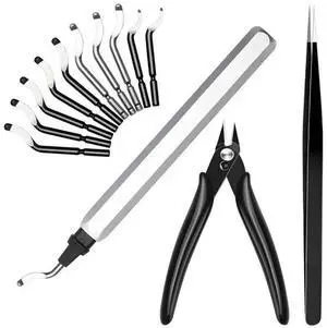 FOR HSS s,Deburring Tool Set(13Pcs), Deburring Tool For 3D Printing With Micro Cutter Tweezers For Resin FOR HSS s,Deburring Tool Set(13Pcs), Deburring Tool For 3D Printing With Micro Cutter Tweezers For Resin