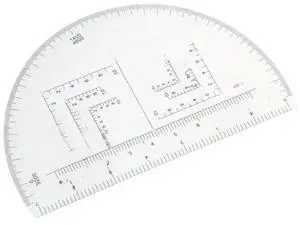 FOR Protractor For Land Navigation, Geographic Coordinate Ruler UTM/MGRS Coordinate Scale, 6" RA Plastic Tool FOR Protractor For Land Navigation, Geographic Coordinate Ruler UTM/MGRS Coordinate Scale, 6" RA Plastic Tool