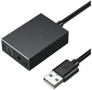FOR USB To Optical SPDIF Toslink & 3.5Mm Audio Adapter For , For , TV, PC, Laptop, Smartphone To Sound Bar FOR USB To Optical SPDIF Toslink & 3.5Mm Audio Adapter For , For , TV, PC, Laptop, Smartphone To Sound Bar