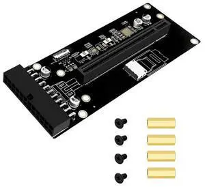 FOR SFF-8612 For GPU 24Pin Power Supply To PCI-E 4.0 X16 Adapter Riser Card High-Speed Stable Extension FOR SFF-8612 For GPU 24Pin Power Supply To PCI-E 4.0 X16 Adapter Riser Card High-Speed Stable Extension