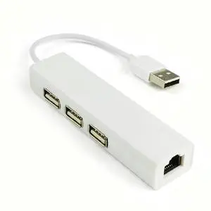 FOR USB to RJ45 Lan Card Ethernet Network Adapter Cable 3 Port Hub 2 in 1 Win7 8 XP FOR USB to RJ45 Lan Card Ethernet Network Adapter Cable 3 Port Hub 2 in 1 Win7 8 XP