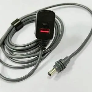 FOR Mini Power Cable 12V-24V Adapter To DC Power Cable PD Cable 60W Digital Display Car Accessories FOR Mini Power Cable 12V-24V Adapter To DC Power Cable PD Cable 60W Digital Display Car Accessories