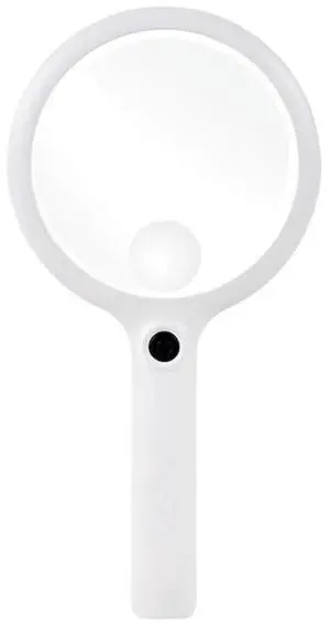 FOR Handheld Magnifier 3 Lighting Modes Rechargeable Illuminated Magnifying Glass Portable Magnifier For Reading Repair FOR Handheld Magnifier 3 Lighting Modes Rechargeable Illuminated Magnifying Glass Portable Magnifier For Reading Repair