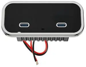 FOR 12V/24V RV Boat Truck Bus Compatible 130W Car Panel Dual 65W PD3.0 USB-C Ports Fast Charging Power Outlet Socke FOR 12V/24V RV Boat Truck Bus Compatible 130W Car Panel Dual 65W PD3.0 USB-C Ports Fast Charging Power Outlet Socke
