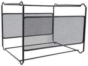FOR A4 Mesh Metal File Organizer Box Hanging File Folder Box Desk Storage Holder Shelf Holder Storage For Office Home FOR A4 Mesh Metal File Organizer Box Hanging File Folder Box Desk Storage Holder Shelf Holder Storage For Office Home
