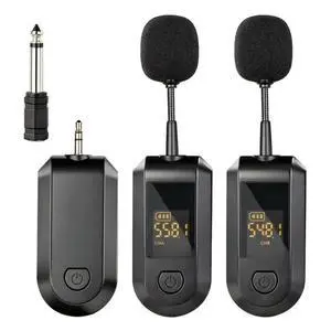 FOR 2.4G Wireless Lavalier Microphone Headset Kit With LED Digital Display 160Ft Range For PA System,Voice Amplifier FOR 2.4G Wireless Lavalier Microphone Headset Kit With LED Digital Display 160Ft Range For PA System,Voice Amplifier