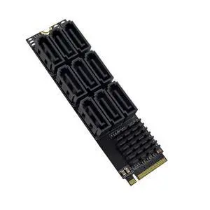 FOR M.2 M KEY Nvme To 9 Ports SATA Convert Card SATA 3.0 Extend Adapter PCIE 3.0 X2 Hard Disk Capacity High Speed Expansion FOR M.2 M KEY Nvme To 9 Ports SATA Convert Card SATA 3.0 Extend Adapter PCIE 3.0 X2 Hard Disk Capacity High Speed Expansion
