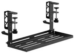 FOR Under Desk Storage Rack Metal Under Table Cable Management Tray No Punching Storage Accessories FOR Under Desk Storage Rack Metal Under Table Cable Management Tray No Punching Storage Accessories