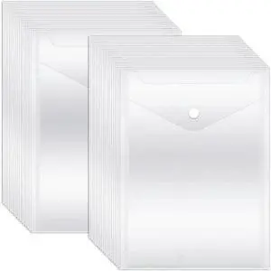 FOR 80 Pack Reusable And Die Storage Pockets 7" X 9.4 Clear Plastic Envelopes Waterproof For Scrapbooking Paper Card FOR 80 Pack Reusable And Die Storage Pockets 7" X 9.4 Clear Plastic Envelopes Waterproof For Scrapbooking Paper Card