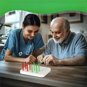 FOR Rehabilitation Training Tool, Finger Training Device For The Elderly, Acrylic 20-Hole Pegboard Finger Strength Training FOR Rehabilitation Training Tool, Finger Training Device For The Elderly, Acrylic 20-Hole Pegboard Finger Strength Training