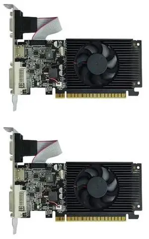 FOR GT210 1GB DDR3 64 Bit Graphics Card 2 PCS PCIE 2.0 40Nm GPU Video Card -Compatible VGA DVI Interface FOR GT210 1GB DDR3 64 Bit Graphics Card 2 PCS PCIE 2.0 40Nm GPU Video Card -Compatible VGA DVI Interface