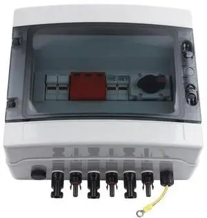 FOR MCB SPD Solar PV DC Combiner Box 2 Input 1 Output 1000V IP65 Waterproof Rainproof Electrical Protection Box FOR MCB SPD Solar PV DC Combiner Box 2 Input 1 Output 1000V IP65 Waterproof Rainproof Electrical Protection Box