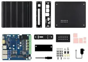 FOR Dual Ethernet Expansion Board 2.5G For Pi CM5- M. 2 Nvme, RS485 Interface 4G/5G& 4K , For Case Included FOR Dual Ethernet Expansion Board 2.5G For Pi CM5- M. 2 Nvme, RS485 Interface 4G/5G& 4K , For Case Included
