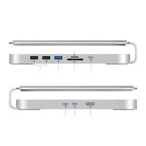 FOR USB C Docking Station With Hard Drive Enclosure Type-C Hub NVME M. 2 SSD Case 4K M1 M2 For Studio For Mini FOR USB C Docking Station With Hard Drive Enclosure Type-C Hub NVME M. 2 SSD Case 4K M1 M2 For Studio For Mini