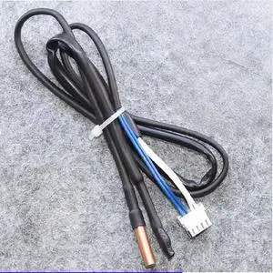 FOR Air conditioner temperature sensor indoor wall-mounted unit ambient temperature rubber tip inner coil copper temperature probe FOR Air conditioner temperature sensor indoor wall-mounted unit ambient temperature rubber tip inner coil copper temperature probe
