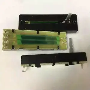 FOR 1PCS FOR F7.3cm Linear Track Potentiometer B100KX2 Shaft Length 15MM Internal Legs FOR 1PCS FOR F7.3cm Linear Track Potentiometer B100KX2 Shaft Length 15MM Internal Legs