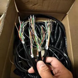 FOR 7 12 15 16 17 19 21 26 Cores Coiled Spring Spiral Shield Cable 4m 6m CNC Handwheel Manual Pulse MPG Industrial Cable FOR 7 12 15 16 17 19 21 26 Cores Coiled Spring Spiral Shield Cable 4m 6m CNC Handwheel Manual Pulse MPG Industrial Cable