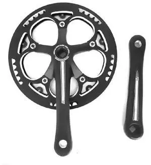 FOR 52T Chainring Aluminum Crankset 170mm Folding Bike Chainring 130BCD Square Hole Steel Sprocket CNC Guard FOR 52T Chainring Aluminum Crankset 170mm Folding Bike Chainring 130BCD Square Hole Steel Sprocket CNC Guard