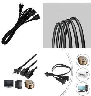 FOR Nema1-15P Safe Power Conversion Adapter, 1 Male to 2 Female US Standard 2P FOR Nema1-15P Safe Power Conversion Adapter, 1 Male to 2 Female US Standard 2P