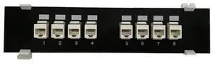 FOR CAT6 Straight Extender Adapter 8 Ports Rj45 Cat6 Keystone Coupler Wall Mount Networking Rack Bracket Patch Panel FOR CAT6 Straight Extender Adapter 8 Ports Rj45 Cat6 Keystone Coupler Wall Mount Networking Rack Bracket Patch Panel