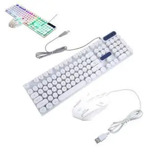 FOR Gaming Keyboard Mechanical Feel And Comfortable Metal Panel Round Keycap Backlit FOR Gaming Keyboard Mechanical Feel And Comfortable Metal Panel Round Keycap Backlit
