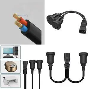 FOR IEC320 C14 to Power Plug Cable IEC320 C14 Male to 2 Female Adapter Cable Power Adapter C14 to Australian Adapter FOR IEC320 C14 to Power Plug Cable IEC320 C14 Male to 2 Female Adapter Cable Power Adapter C14 to Australian Adapter