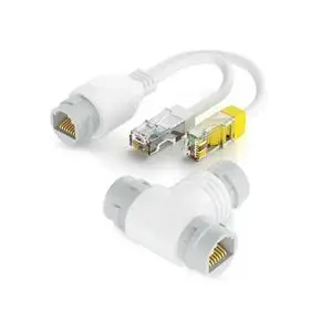FOR POE Splitter RJ45 Connectors,Power Over Ethernet for Two Devices Using Single Networking Line 1In 2Out Efficient Cabling FOR POE Splitter RJ45 Connectors,Power Over Ethernet for Two Devices Using Single Networking Line 1In 2Out Efficient Cabling