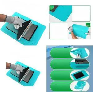 FOR Screen Protector Squeegee Installation Kits Protective Silicone Mat for Electronic Device Stability & Scratch Prevention FOR Screen Protector Squeegee Installation Kits Protective Silicone Mat for Electronic Device Stability & Scratch Prevention