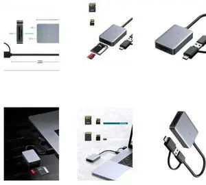 FOR Fast Speed UHS SD4.0 Card Reader with Two USB & Type C Interfaces for Diverses Devices FOR Fast Speed UHS SD4.0 Card Reader with Two USB & Type C Interfaces for Diverses Devices