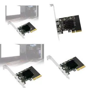 FOR 20Gbps 2Port TypeC USB3.2 PCIE3.0 Expansion Card Adapter PCIExpress PCIe USB Converter Card FOR 20Gbps 2Port TypeC USB3.2 PCIE3.0 Expansion Card Adapter PCIExpress PCIe USB Converter Card