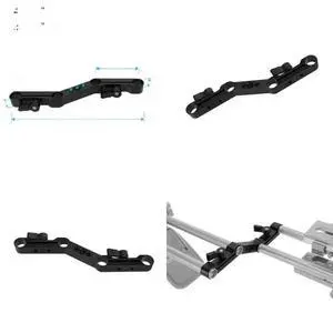 FOR 4-Hole Tube Clamp Double 15mm Rod Clamp with 1/4inch & 3/8inch Thread Holes FOR 4-Hole Tube Clamp Double 15mm Rod Clamp with 1/4inch & 3/8inch Thread Holes