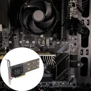 FOR Metal PCIe3.0 Expansion Card 48 Lane Splitters Supports Four M.2 SSDs 22110 Size FOR Metal PCIe3.0 Expansion Card 48 Lane Splitters Supports Four M.2 SSDs 22110 Size