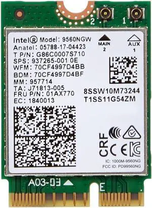 Intel WLAN-AC 9560 M.2 No vPro Bulk Intel WLAN-AC 9560 M.2 No vPro Bulk