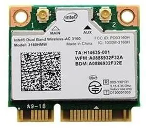 Intel 3160.HMWWB.R WiFi Wireless-AC 3160 Dual Band 1x1 AC+ Bluetooth HMC Brown Box White Box (Intel3160.HMWWB.R)