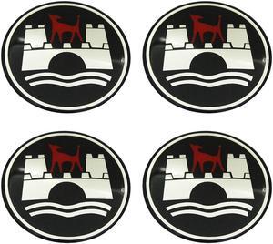 4 x 65mm WOLFSBURG EDITION Car Wheel Center Hub Cap Badge Emblem Decal Stickers for Volkswagen