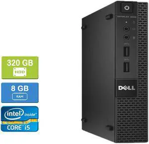 DELL 9020 MICRO Intel Core i5-4570S 2.90 GHz, 8GB, 320GB HDD, Win 10 Pro