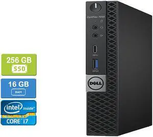 DELL 7050 MICRO Intel Core i7-7700T 2.90 GHz, 16GB, 256GB SSD, Win 10 Pro