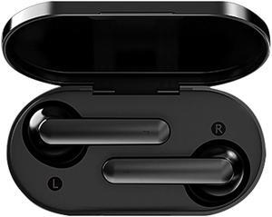 QCY T3 HiFi BT 5.0 Wireless Earphone Half In-ear Headphone Outdoor Headset Black Noise Reduction With 500mAh Charging Case Black